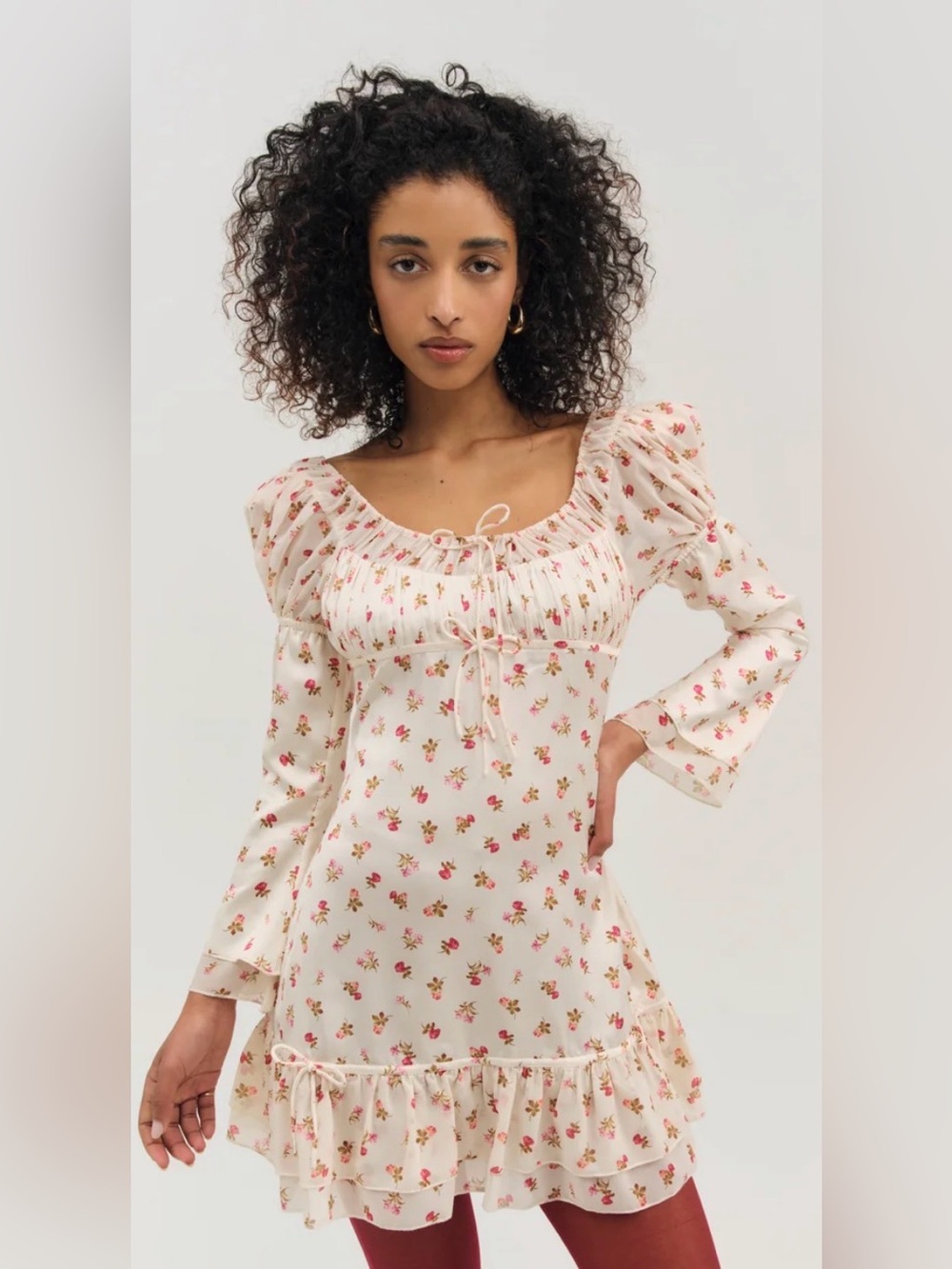 For Love & Lemons Adahlia Floral Mini Dress